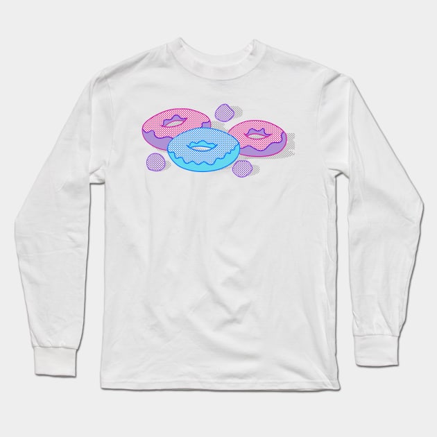 Doughnut Time Long Sleeve T-Shirt by chawlie